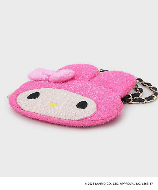 マイメロディ】フェイス型2WAYキラキラミニショルダー