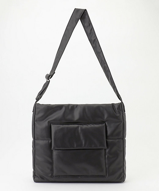 シンセティックソフトレザー ワンショルダー バッグLサイズ