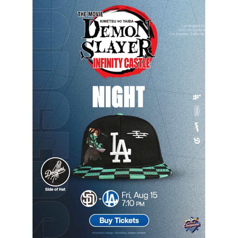 鬼滅の刃 LA ドジャース ベースボールキャップ 帽子 2025年8月15日