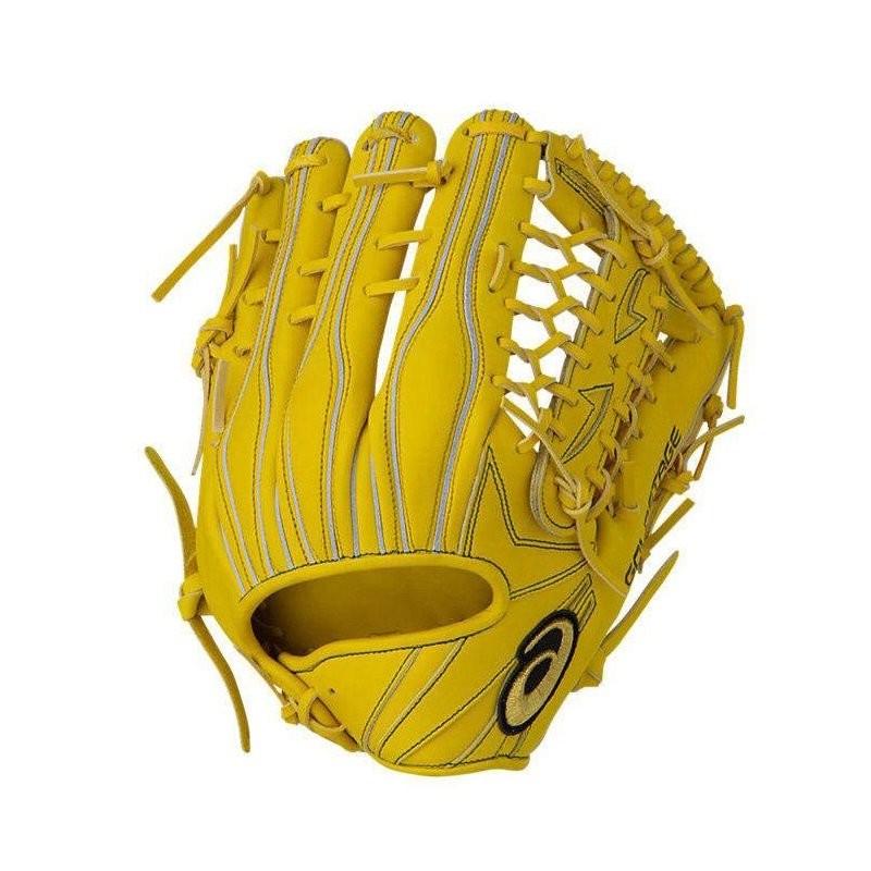 ASICS（アシックス） 野球 軟式グラブ グローブ 外野手用 ゴールド