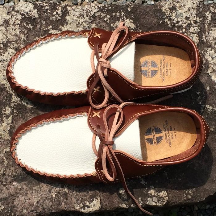 ファニー モカシン スリップ・オン・ストレート サイズ7 ダークブラン