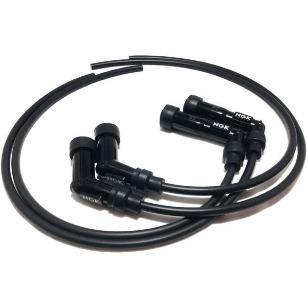 NGK プラグコード・プラグキャップ セット 黒 X2/V2 Z1/Z2/Z750four 76