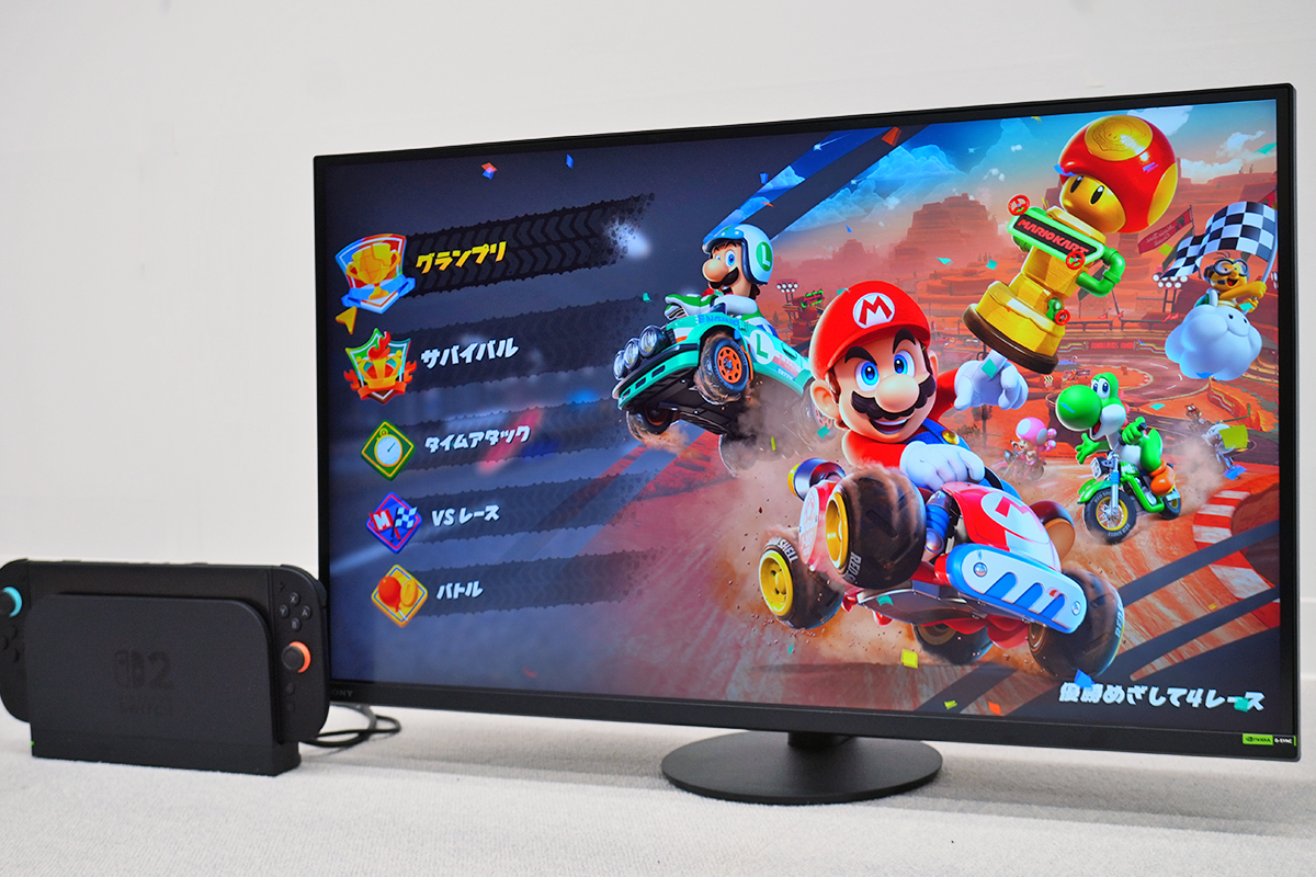 Nintendo Switch2」とソニー製テレビ・ゲーミングモニターの相性を調べ