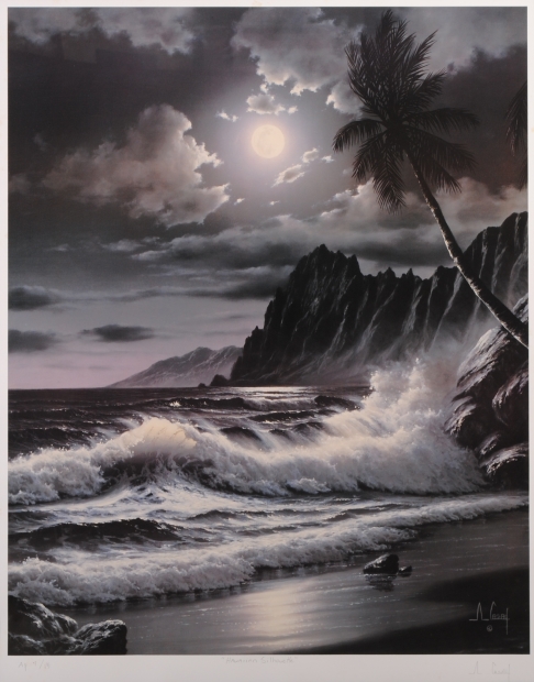 海の絵画をイルフォクロームの版画で制作したアンソニー・キャセイの海