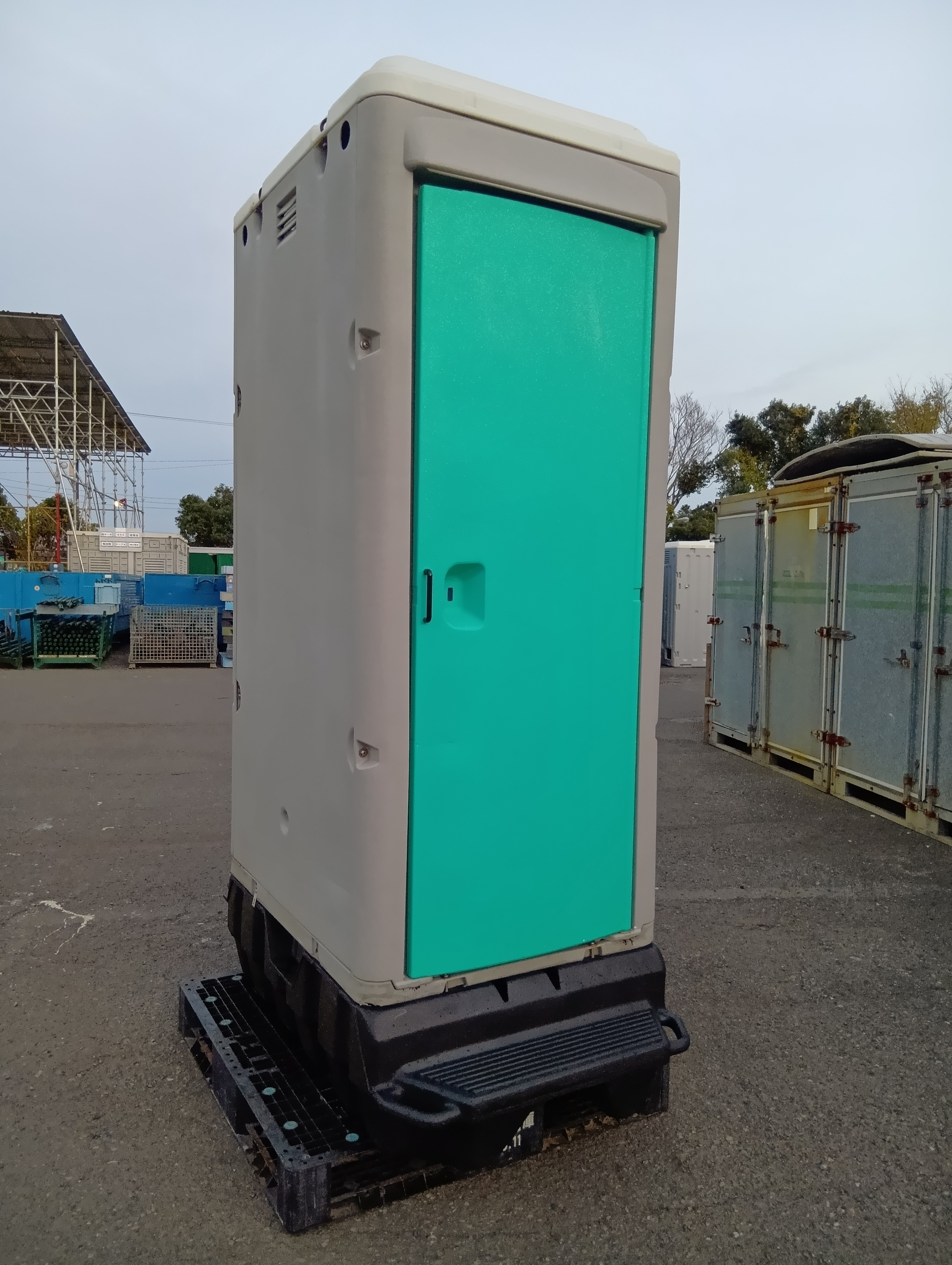 中古【仮設トイレ】EX1_2189 汲取式 中古 仮設トイレ 和式 簡易水洗