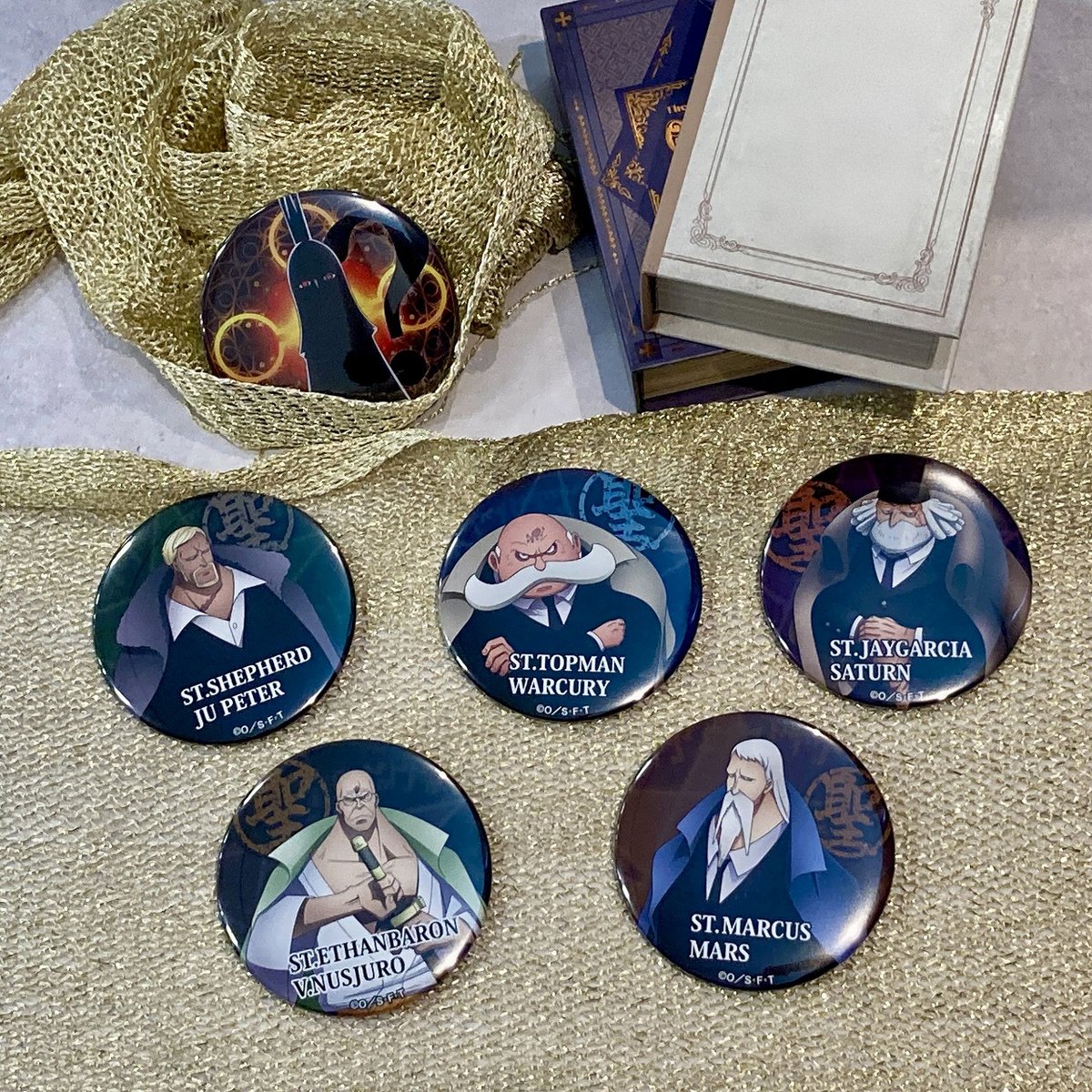 ミートザワンピ オールフェイス缶バッジ シャンクス ワンピース 缶