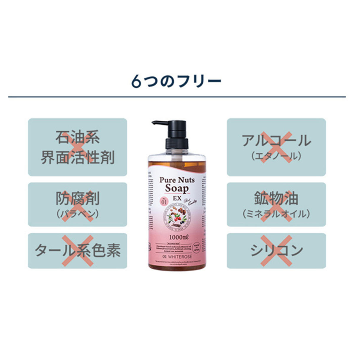 ナチュラセラ ピュアナッツソープEX 1000mL 2本セット natura cera