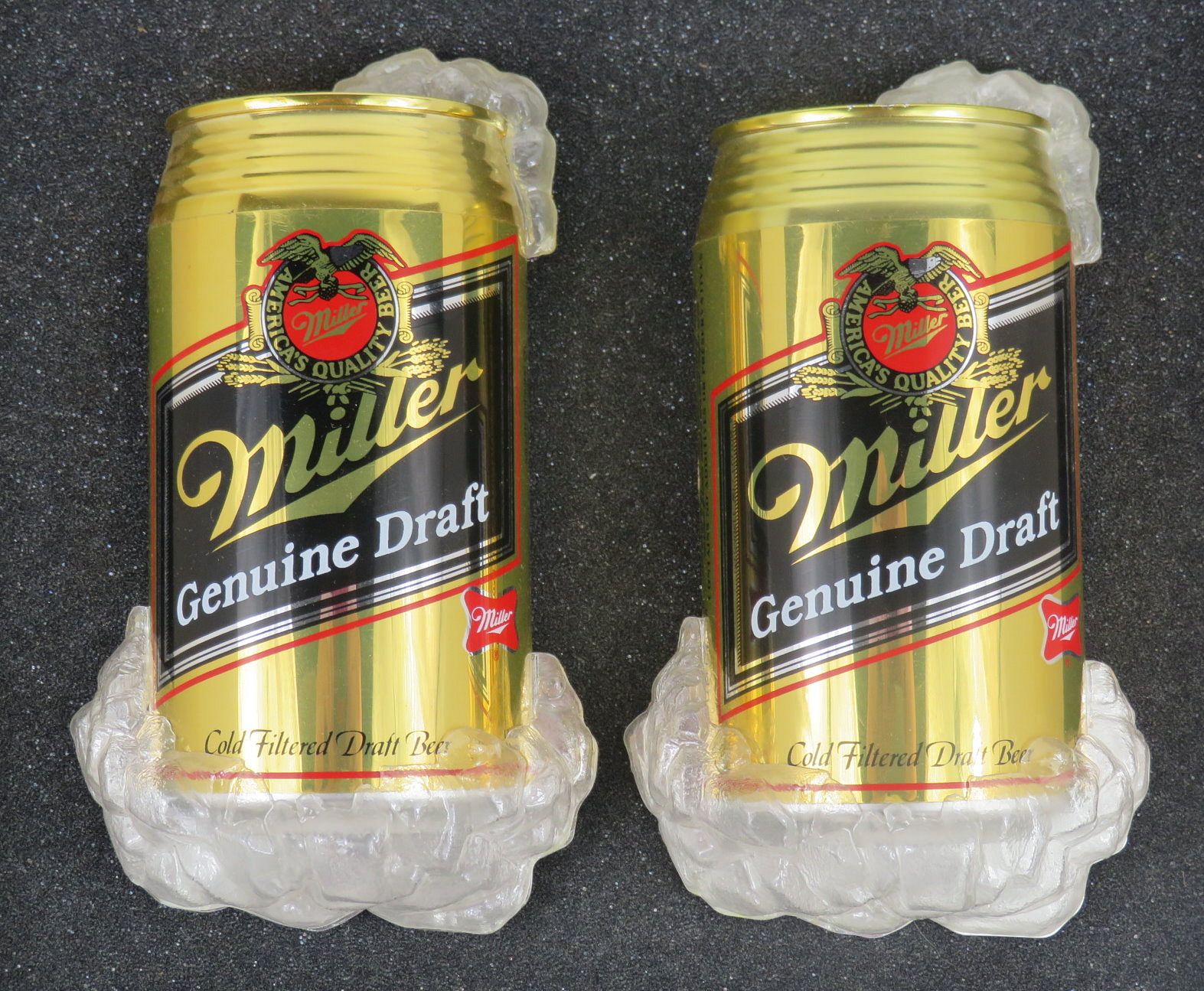 1991 Miller Genuine Draft Beer Plastic Sign Milwaukee Wisconsin