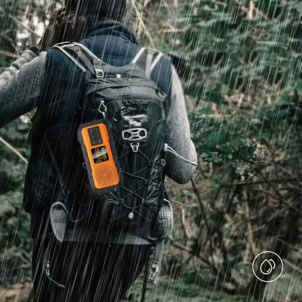 ポータブルラジオ 携帯ラジオ エムラボ mlabs IPX5 多目的小型AM FM