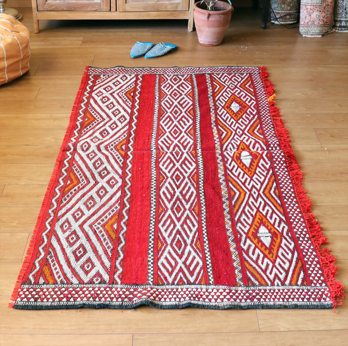 キリムスタイル / オールドキリム モロッコベルベル族のキリム174×92cm