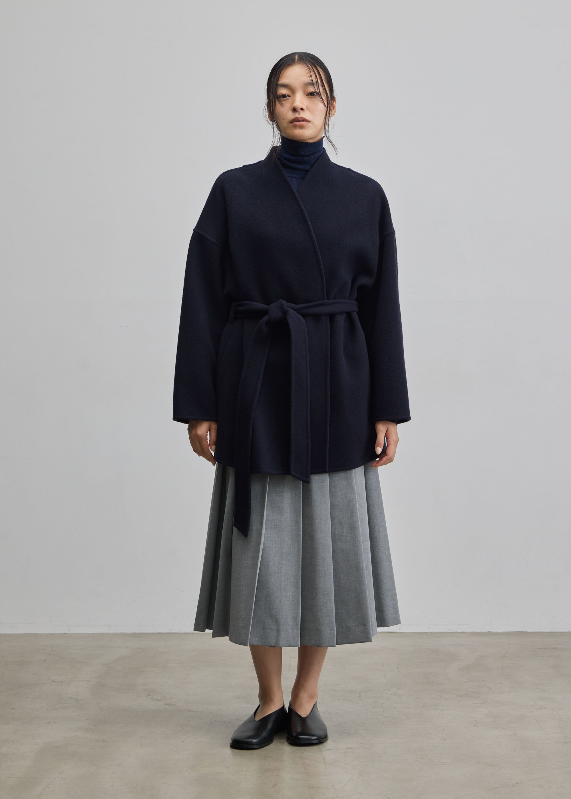 ウールリバーミディコート - SOÉJU online store｜上質な大人の女性の