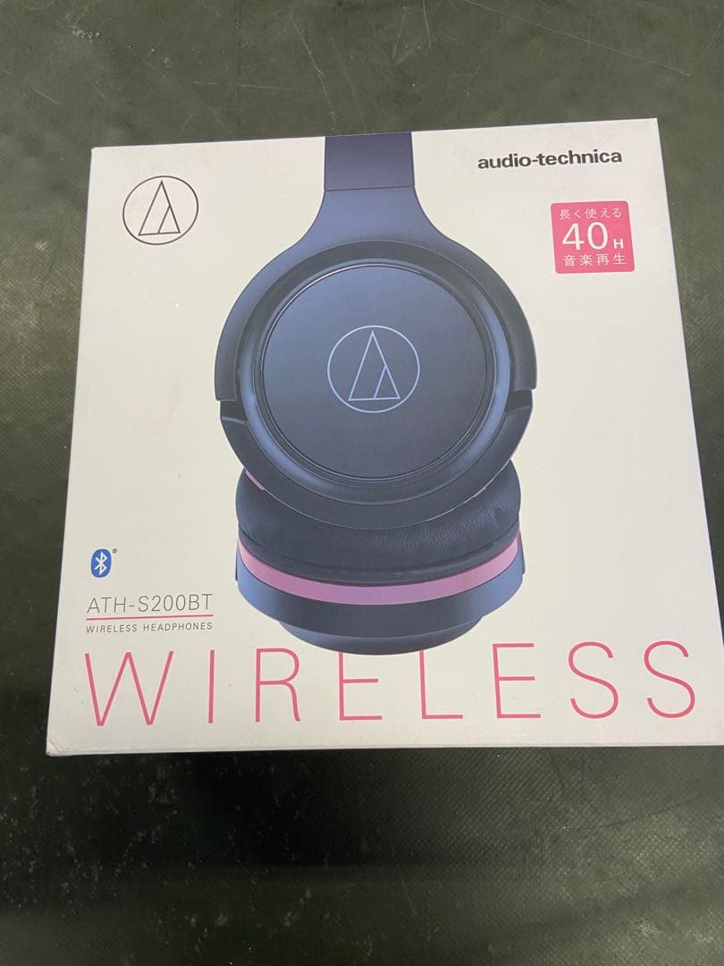 audio-technica ATH-S200BT ワイヤレスヘッドホン ブルートゥースヘッドホン グレーブルー ATH-S200BT [オーバーヘッド型