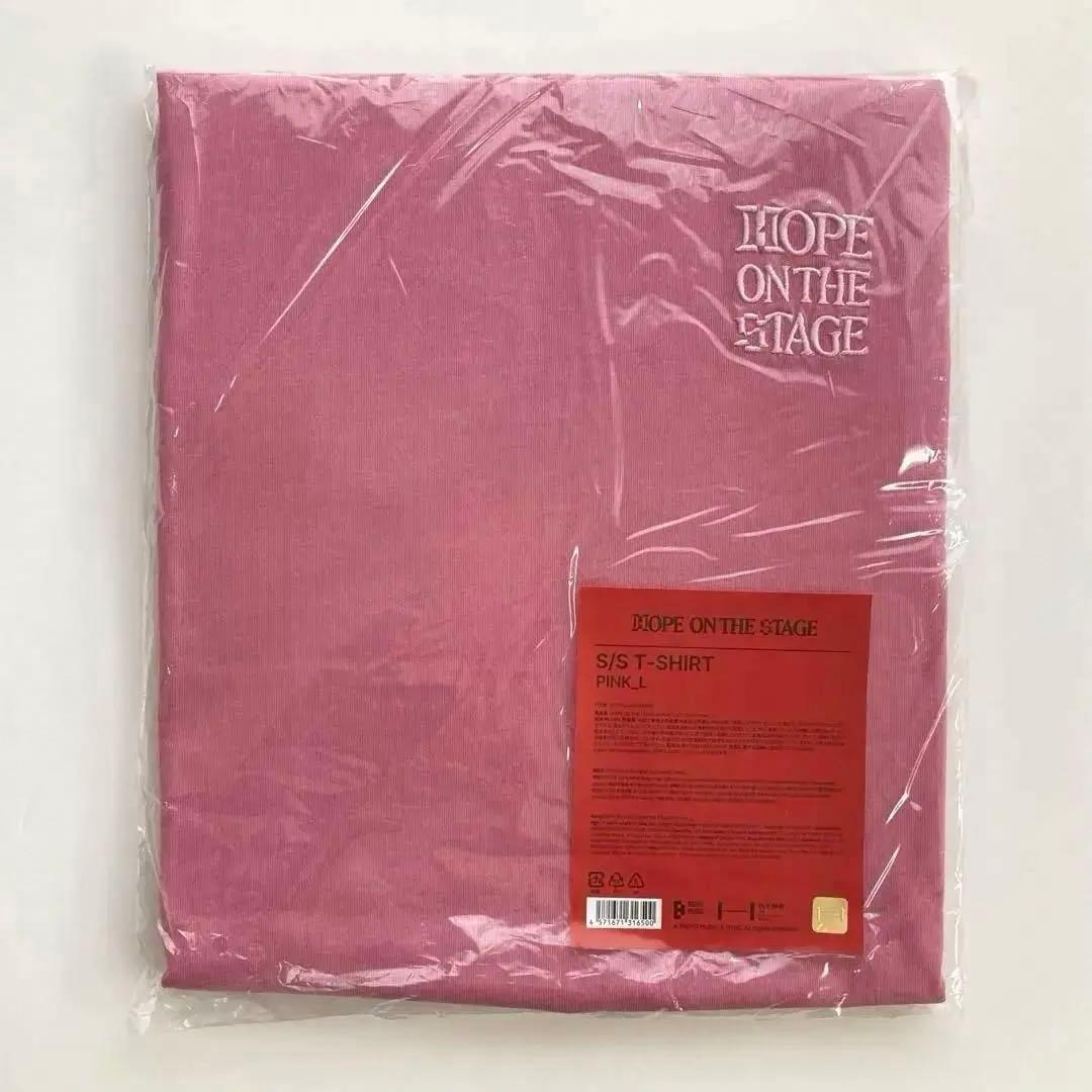 BTS j-hope HOPE ON THE STAGE Tシャツ ピンク未開封 BTS J-HOPE ホビ HOPE ON THE STAGE in JAPAN Tシャツ ピンク L 日本