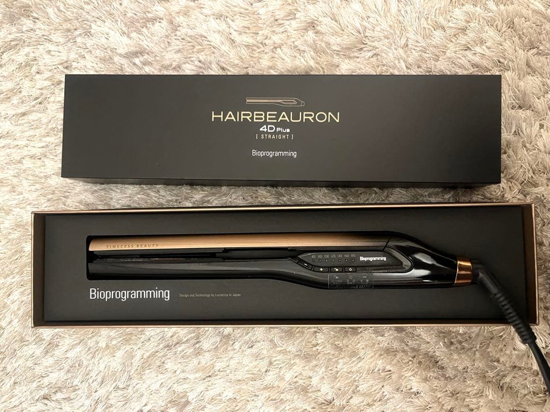 Bioprograming ヘアビューロン　4D plus ストレート　アイロン バイオプログラミング ヘアビューロン 4D Plus ストレート HBRST4D-G