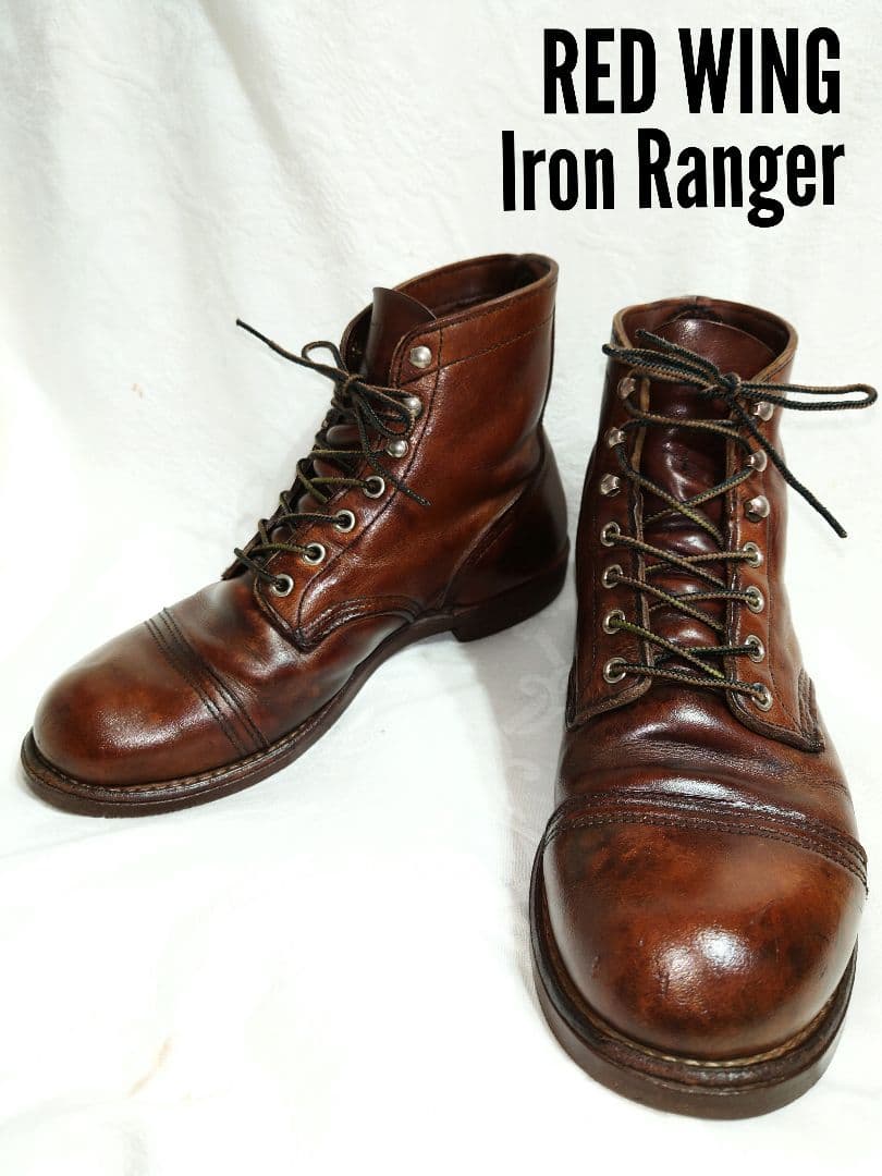RED WING 8111 Iron Ranger 7D レザー ブーツ 7D RED WING 8111 Iron Ranger - Hewlett & Dunn