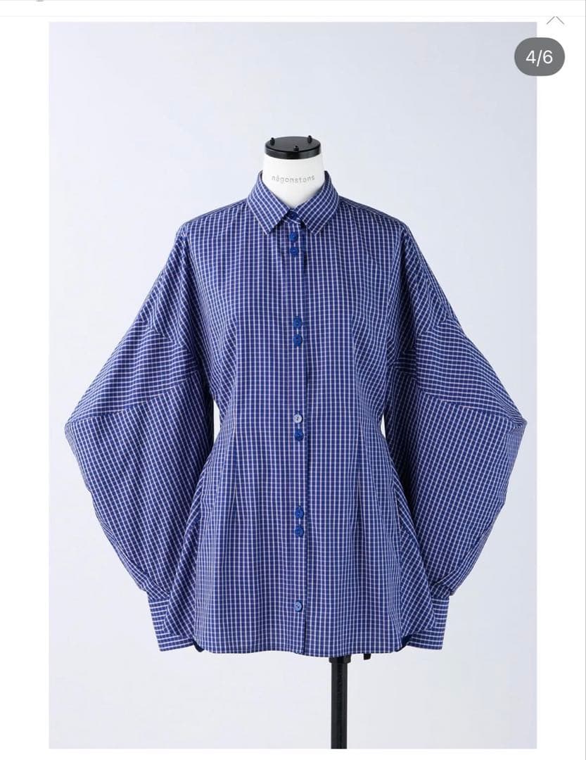 ナゴンスタンス　volumesleevesshapeshirt nagonstans(ナゴンスタンス)｜W ラウンドスリーブ SH/シャツ/Space の