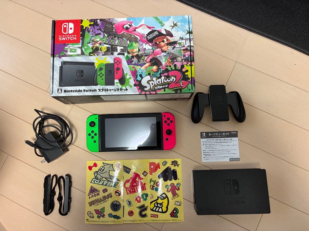 Nintendo Switch スプラトゥーン2同梱版 Joy-Con故障あり スプラトゥーン2』順次予約開始！ イカした色のJoy-Conが入った