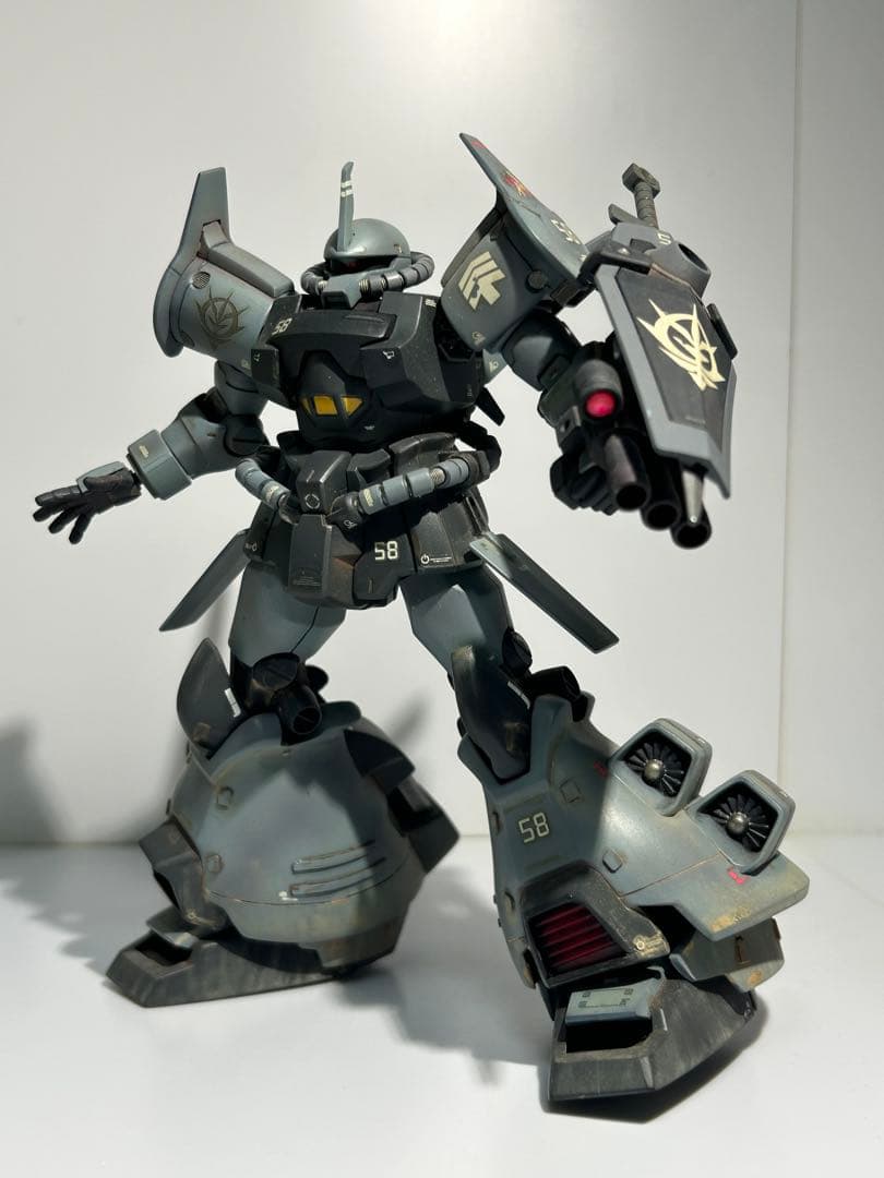 プラモデル　ガンプラ　HG 1/144 グフフライトタイプ　全塗装改修完成品 HGUC グフ・フライトタイプ｜あきらぼさんのガンプラ作品｜GUNSTA