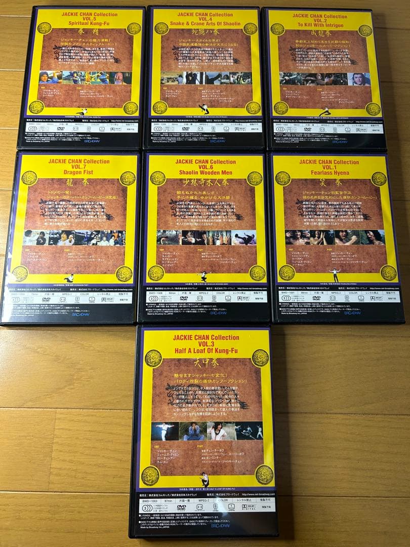 貴重レア】ジャッキーチェン・コレクション 限定DVD-BOX 7枚組 廃盤