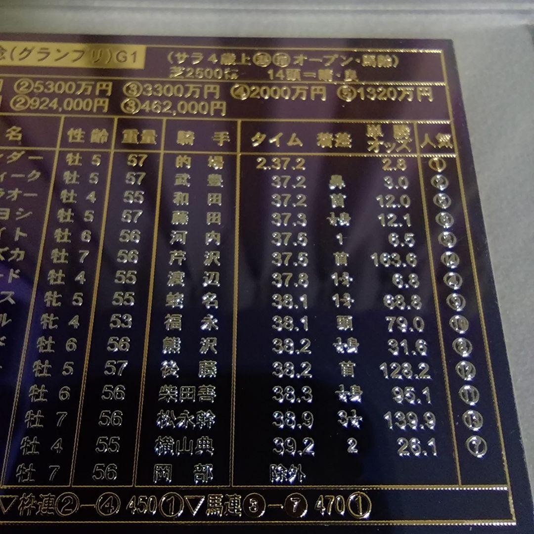 第44回 有馬記念 プレート と 大川慶次郎 責任監修 神様の馬券術 本