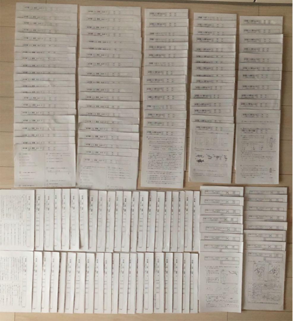 浜学園　4年生　復習テスト　国算理社　全42回分 浜学園 小4 公開実力テスト 2022年最新 算数国語理科 模試