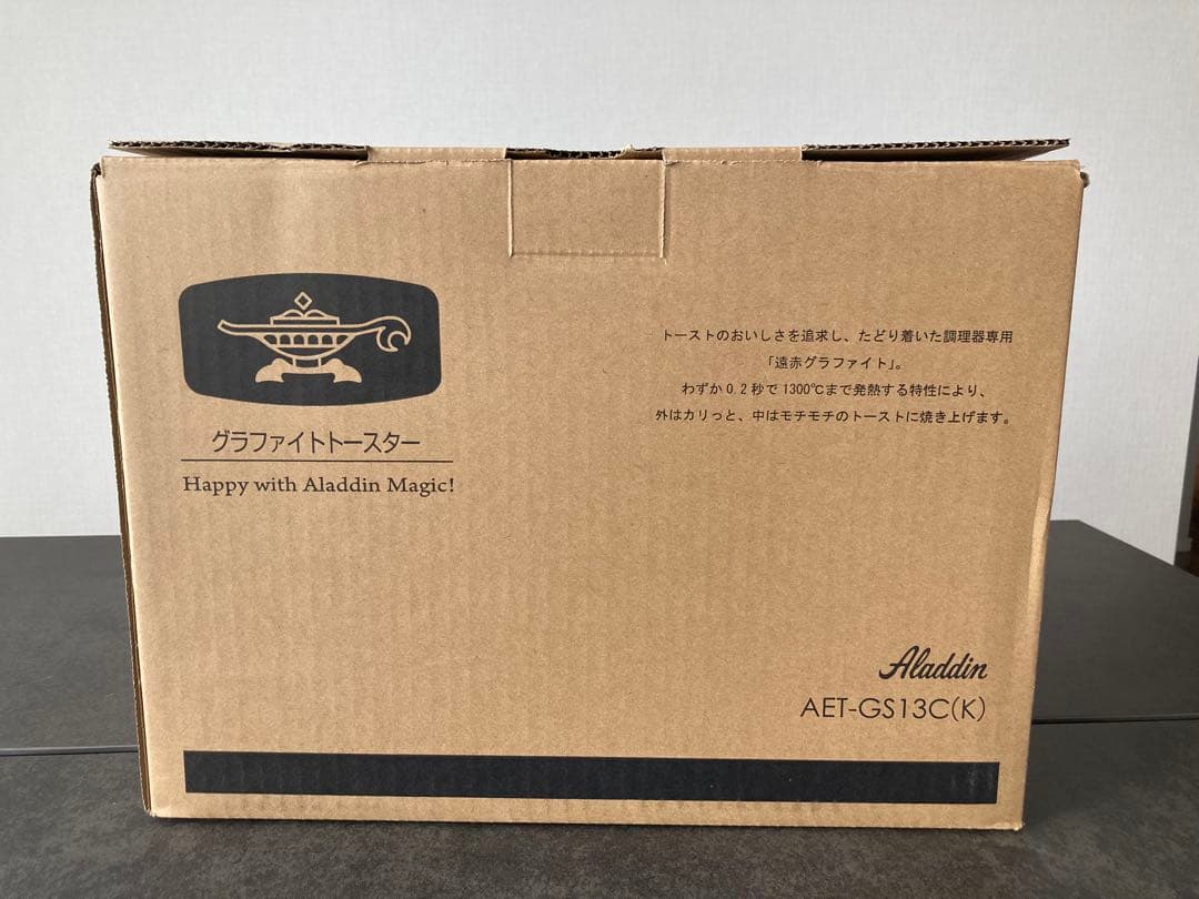 [新品] Aladdin トースター ブラック　AET-GS13C 推奨品】Aladdin(アラジン) CAT-GS13C オーブントースター 1270W