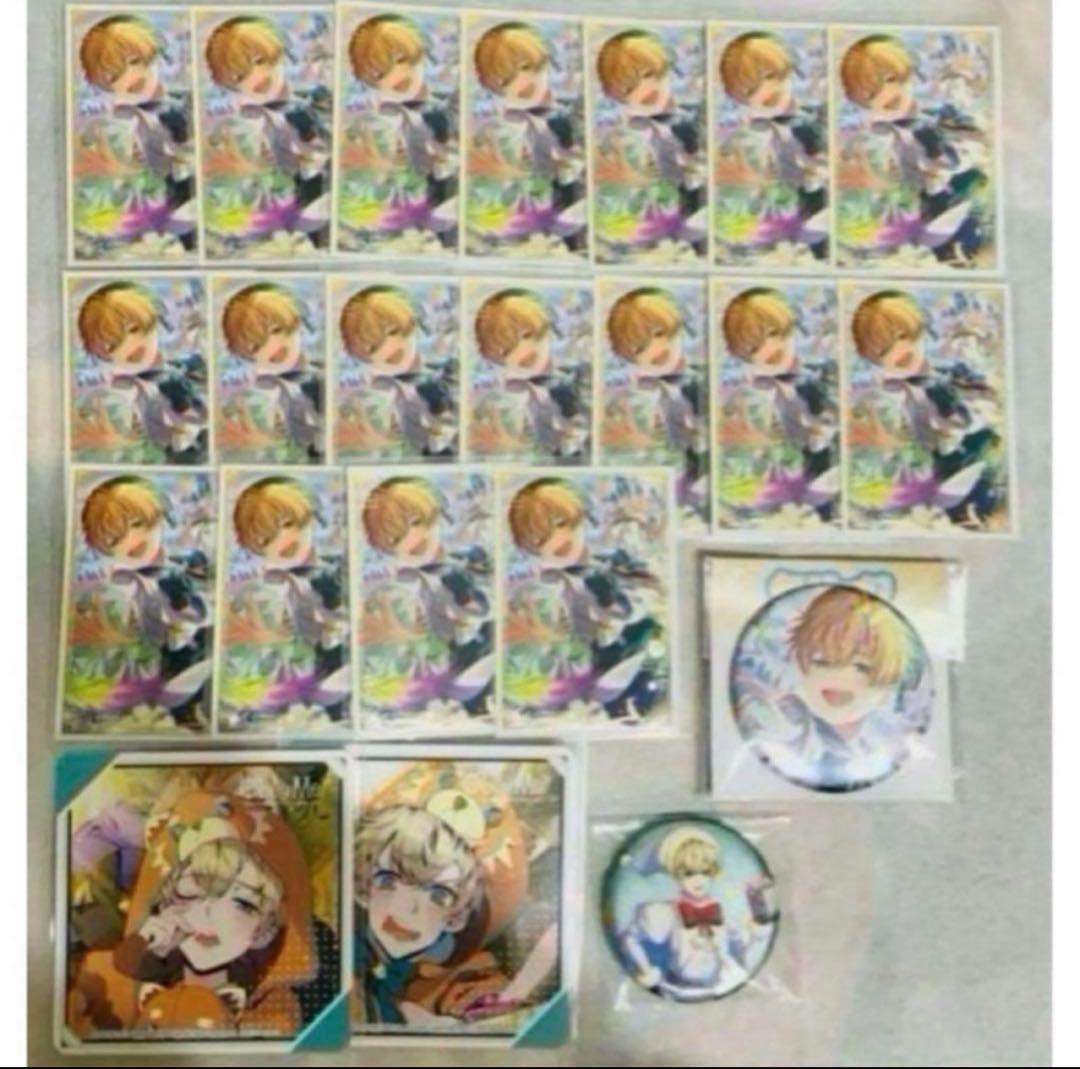 おべいみー　ルーク　チェキ18枚　コースター2枚　ホロ缶バッジ　缶バッジ ホロナツパラダイス グッズ vol.2 缶バッジ&チェキ風カードセット