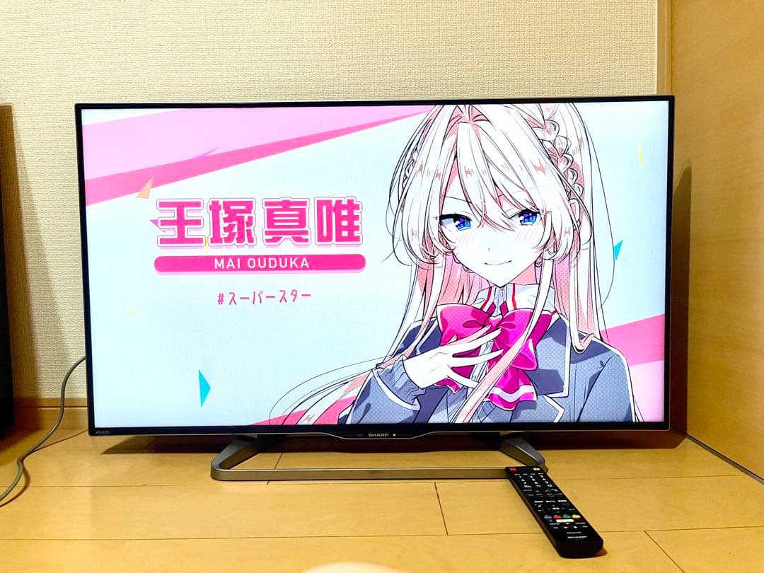 【美品】SHARP 40インチ液晶テレビ リモコン付き SANWA SUPPLY（サンワサプライ） テレビリモコン シャープ SHARP