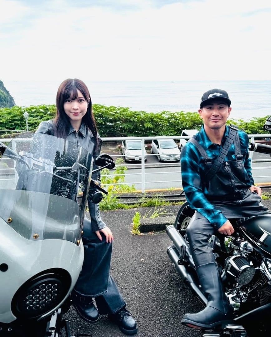 Harley-davidson　エンジニアブーツ　ハーレー　魔裟斗 魔裟斗、ハーレーダビッドソンを購入！試乗の姿に「めっちゃ似合って