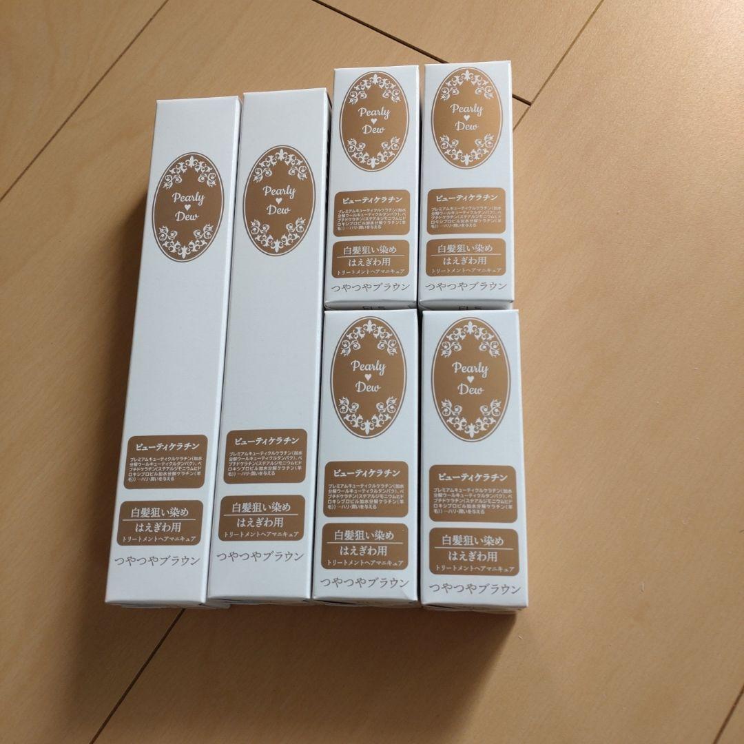 Pearly Dew カラートリートメント つやつやブラウン 6本セット Pearly♡Dew ヘアカラートリートメントシャンプー♡つやつやブラウン