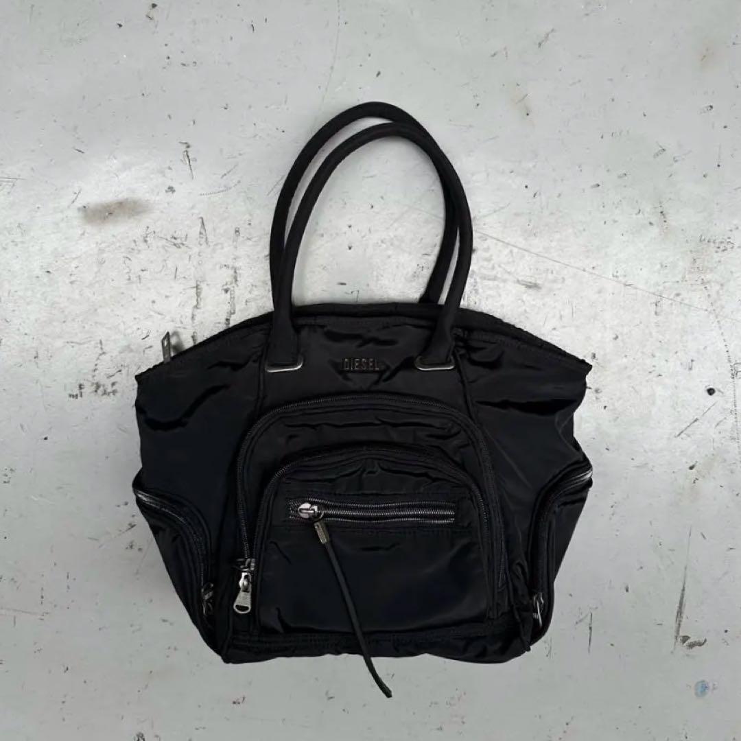 00s diesel handbag archive メタルロゴ ナイロンバッグ - メルカリ