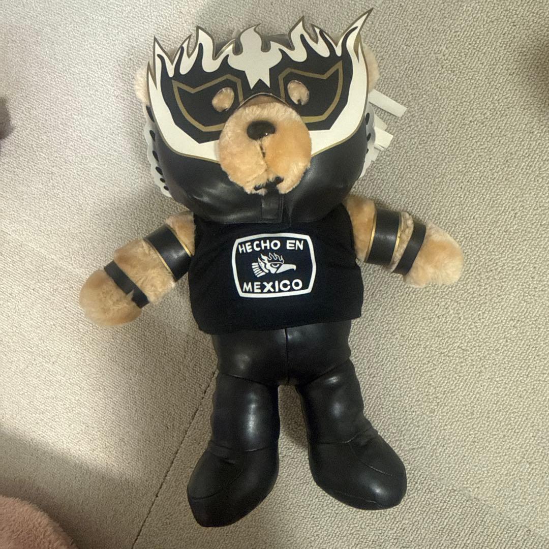 新日本プロレス エル・デスペラード マネくまぬいぐるみ 闘魂SHOP通販サイト&水道橋店限定アイテム！『新日本プロレス マネくま