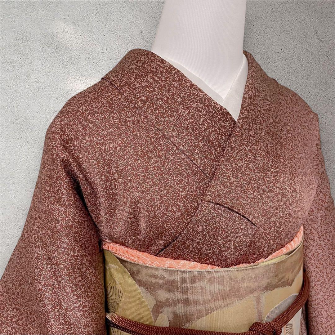 k251 正絹 江戸小紋 雪月花 4点 フルセット 身丈152.5裄丈64 - メルカリ