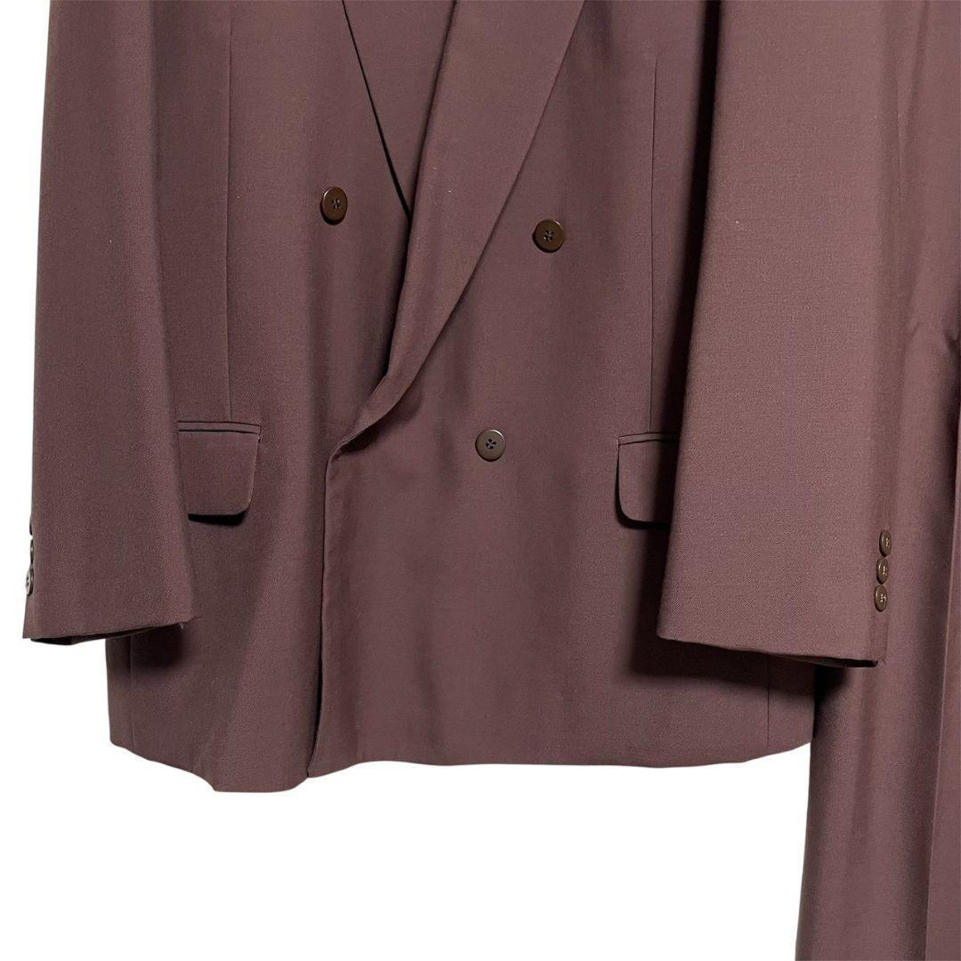 ダブルスーツ セットアップ ツータック 昭和レトロ ヴィンテージ 赤茶