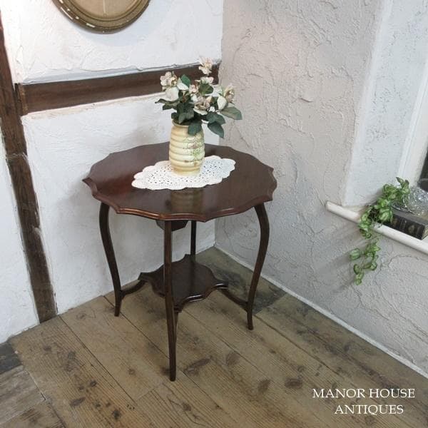 イギリス アンティーク 家具 サイドテーブル オケージョナル 英国 6663d アンティークのサイドテーブル、ツイスト脚の美しい英国の