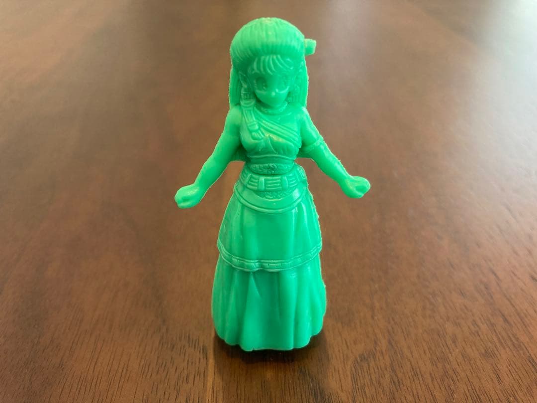 ドラゴンクエストⅥ 消しゴム　フローラ　緑色 当時モノ】ドラクエ 消しゴム 森永ファイツ アベル伝説 7体 セット