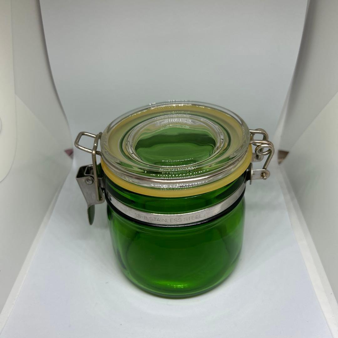 昭和レトロ セラーメイト グリーン ガラス容器 - メルカリ