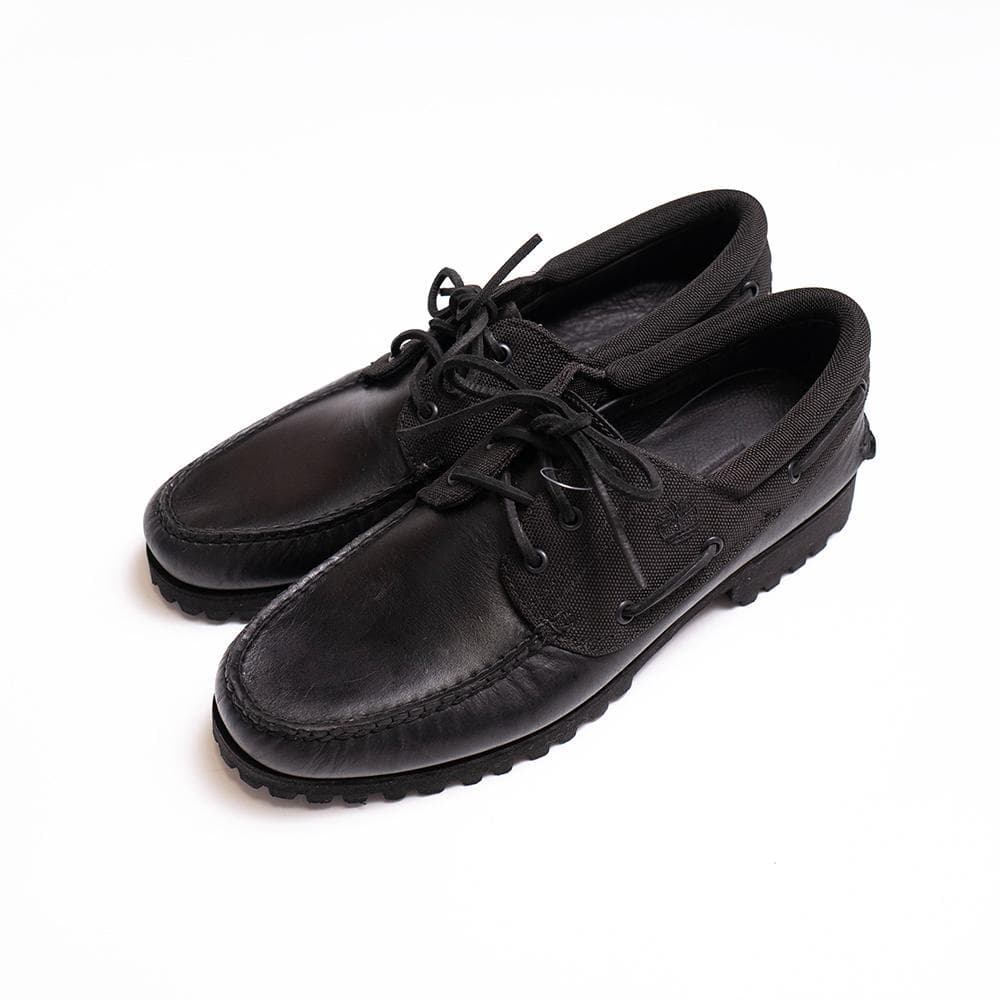 【未使用完売品】ティンバーランド 3EYE ボートシューズ ブラック 28.5 オーセンティック スリーアイ(3eye) ラグ ハンドソーン ボートシューズ