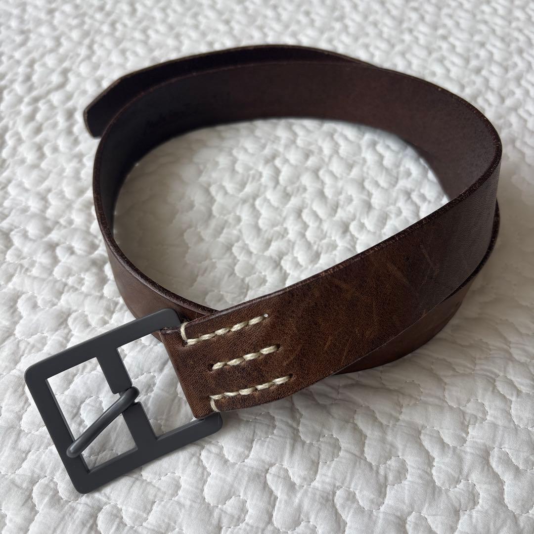 45R ヴィンテージレザーの45星ベルト 45Rヴィンテージレザーのベルト（中）: GOODS｜45R