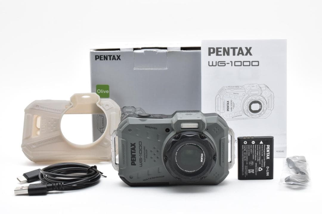 ■ 美品 ■ ペンタックス PENTAX WG-1000 オリーブ ≪元箱付≫ Amazon | ペンタックス PENTAX WG-1000 オリーブ 本格防水デジタル