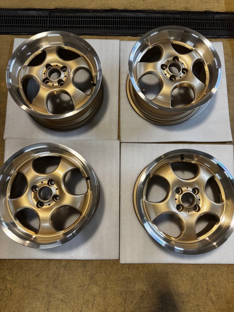 16インチ WORK アルミホイール 5スポーク 16×5.5J +45 4/100 ワークエモーション CR 極 (WHT) ワーク 16インチ