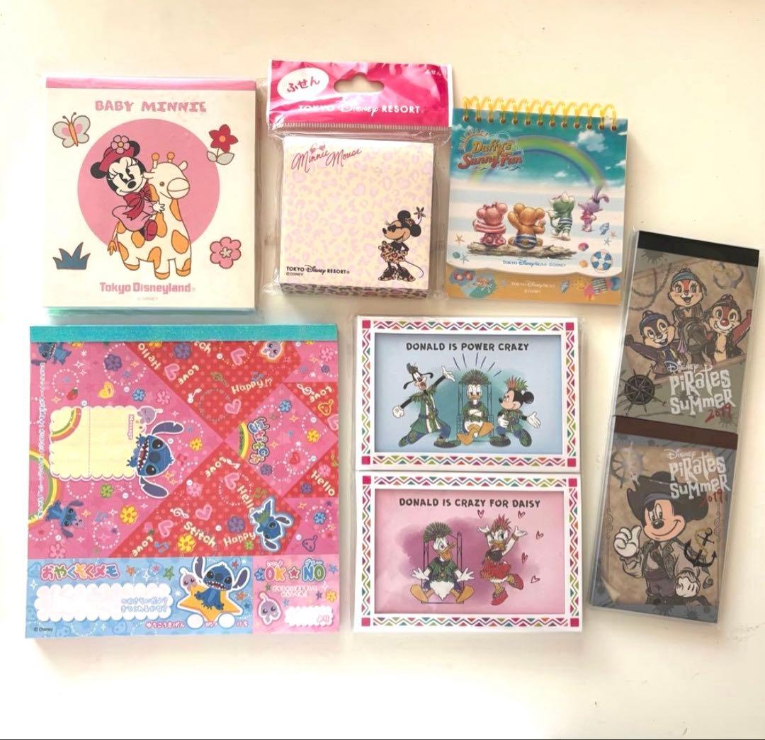 ディズニーリゾート メモ帳 8冊まとめ売り ミッキー ダッフィー