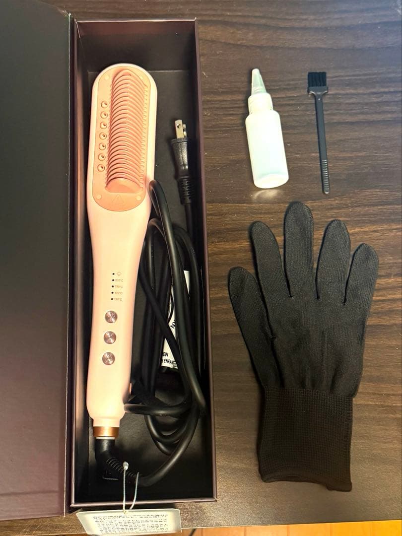 WAVYTALK スチームストレートブラシ ヘアアイロン ストレートアイロン